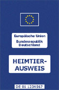 Ansicht des neue EU Heimtierausweises